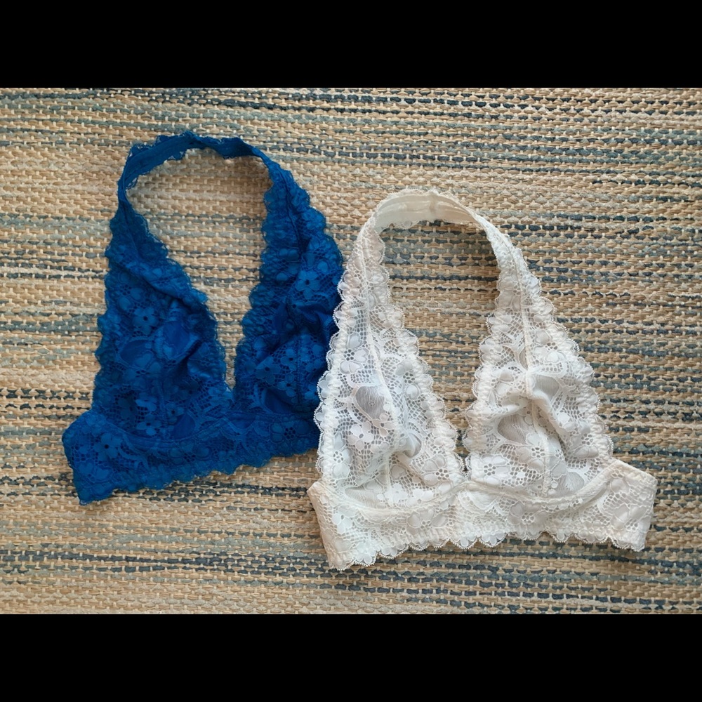 Set of two free people halter bra